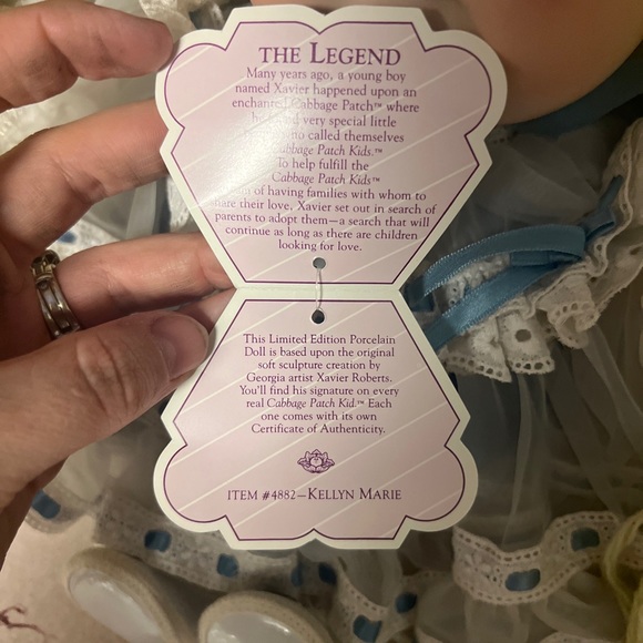 16” Vintage Limited Cabbage Patch Kids 1985 Porcelain Kellyn Marie #4882 W/ Tag - Picture 3 of 14